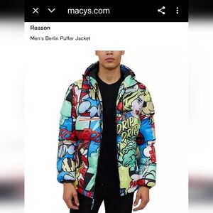 Reason Berlin Comic Puffer Jacket
